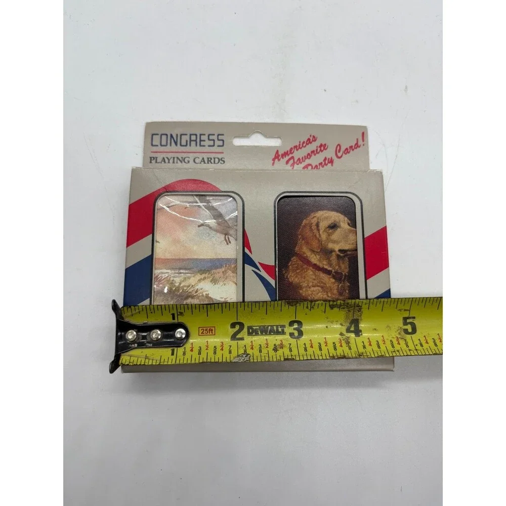 CONGRESS Plastic Coated Playing Cards Double Deck Bridge Score Order 6069